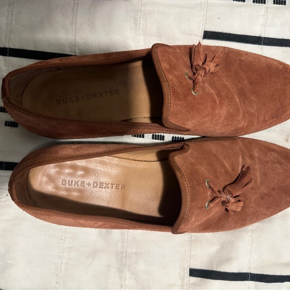 Duke + Dexter brown tassel loafers size 11 UK (Size 12 US)- Like New